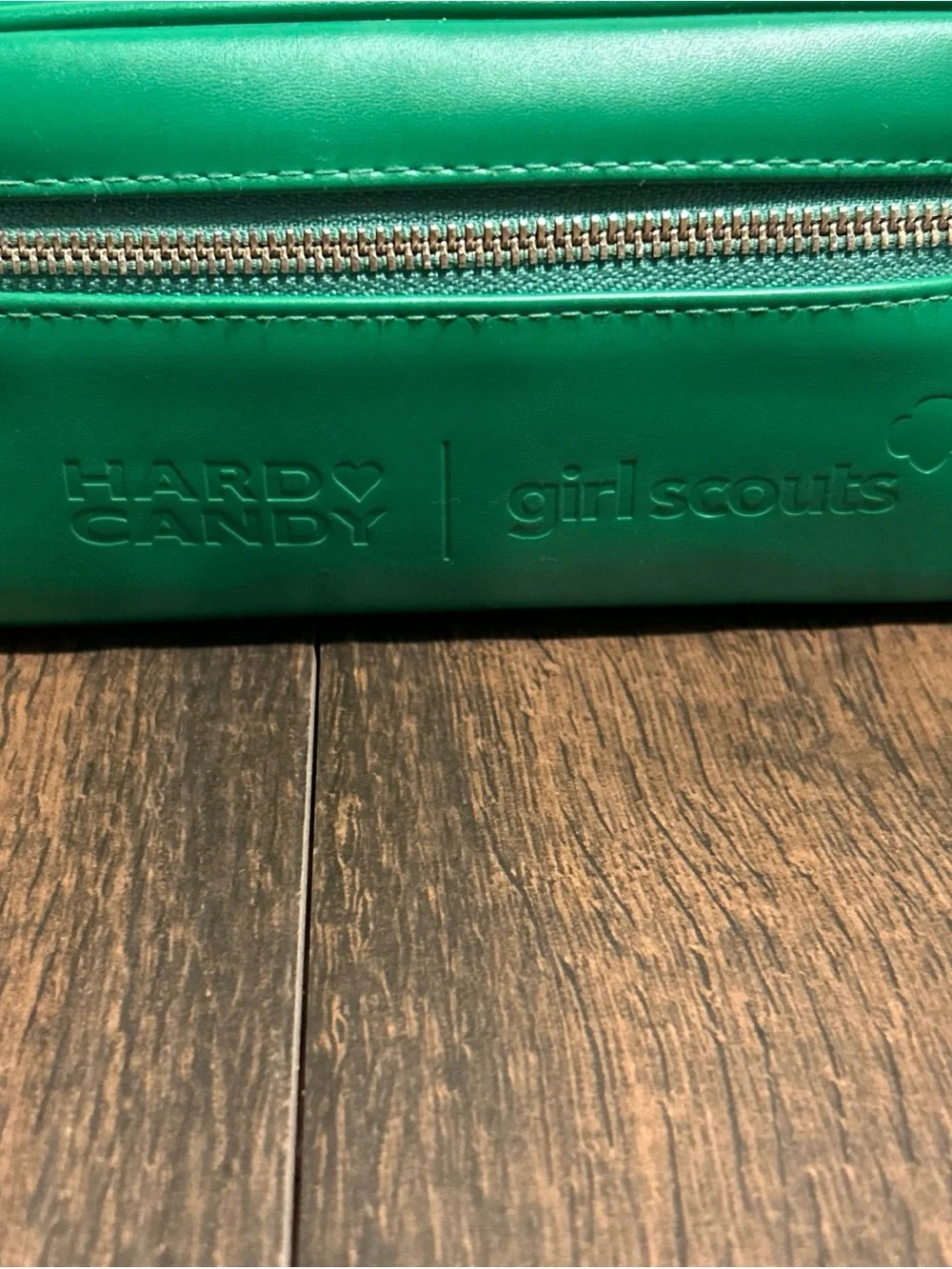 Hard Candy X Girl Scouts Mint Cosmetics Makeup Bag Great Condition
